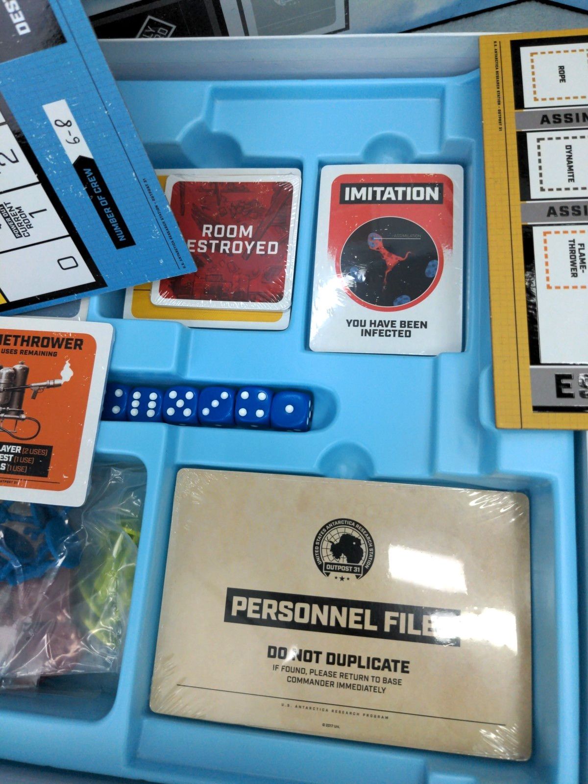 The Thing Infection at Outpost 31 – Mondo Games Open Box Components Sealed