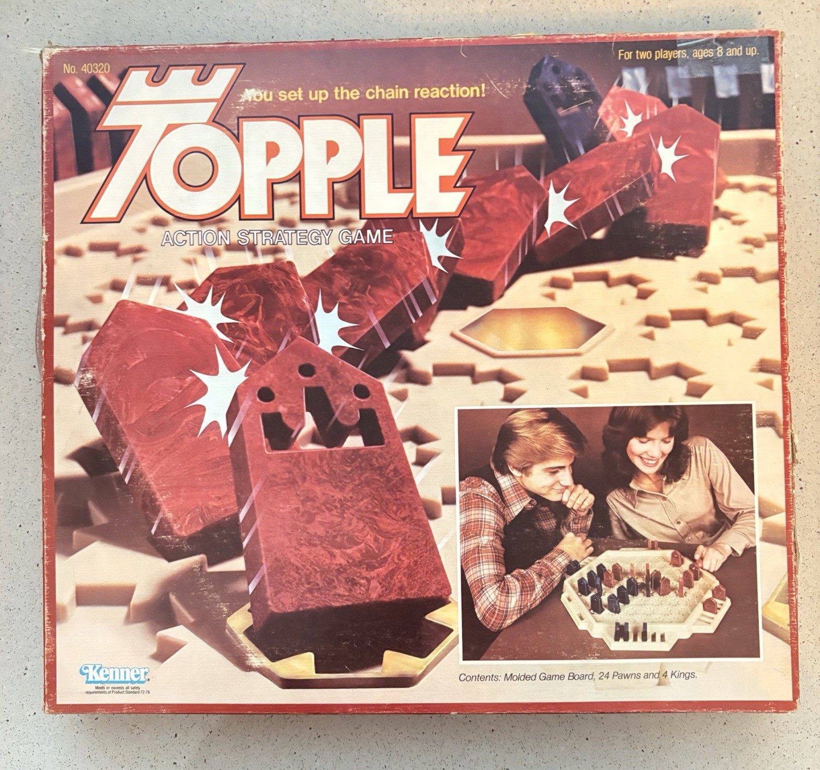 TOPPLE A Vintage ACTION STRATEGY BOARD GAME Retro 1979 by Kenner