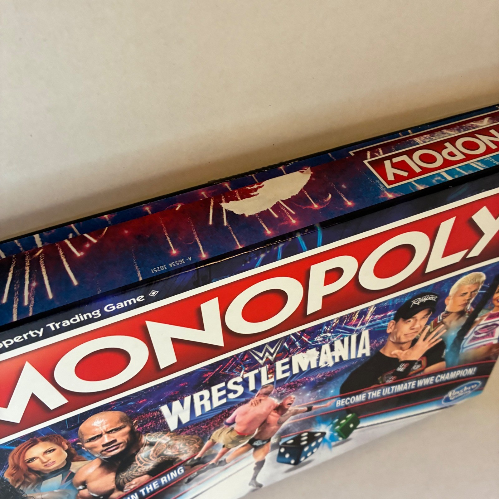 Monopoly WWE WrestleMania Board Game Hasbro Gaming 2023 Complete Edition
