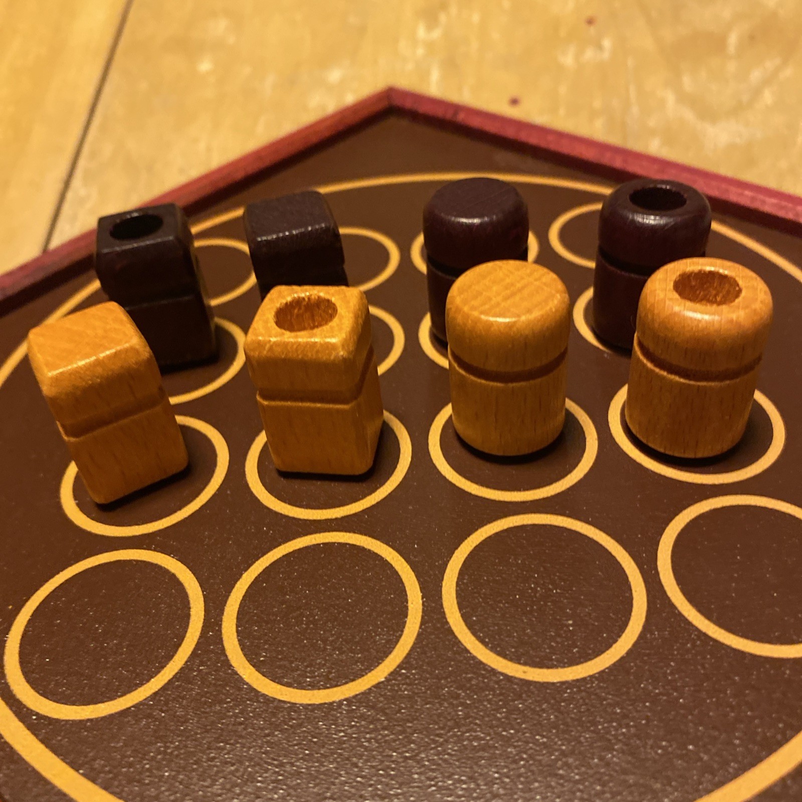 VINTAGE Travel Quarto Magnetic Wooden Board Game COMPLETE Gigamic 1991 Strategy