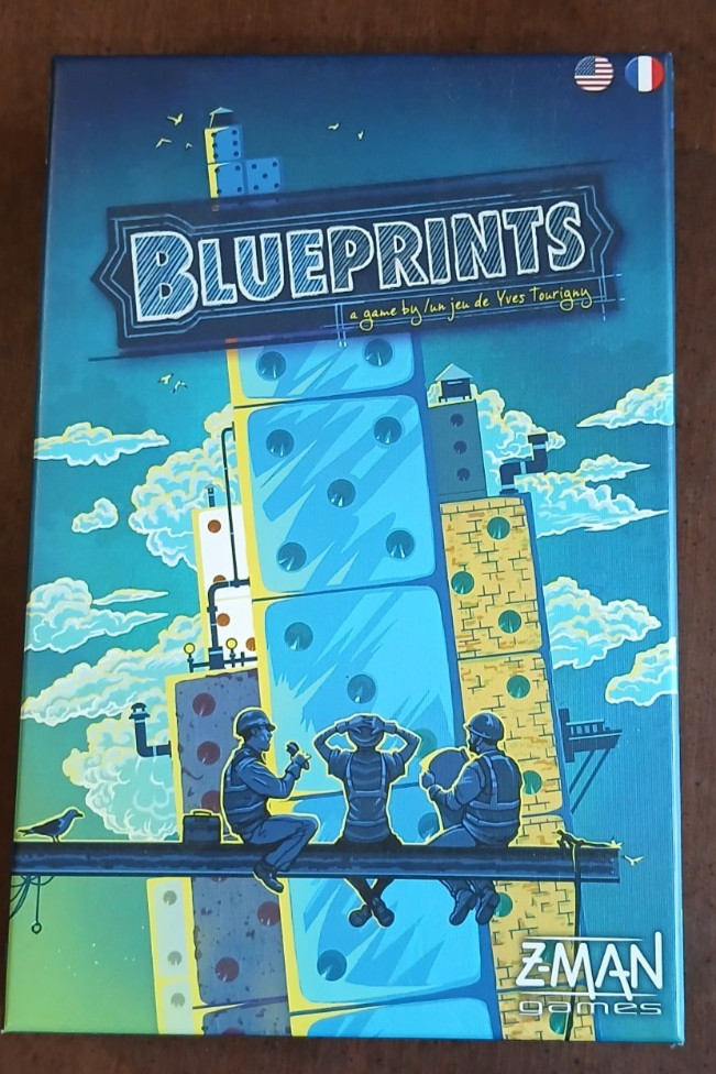 Z-Man Games Blueprints Board Game Pre-Owned in Near Mint Condition Cards Sleeved