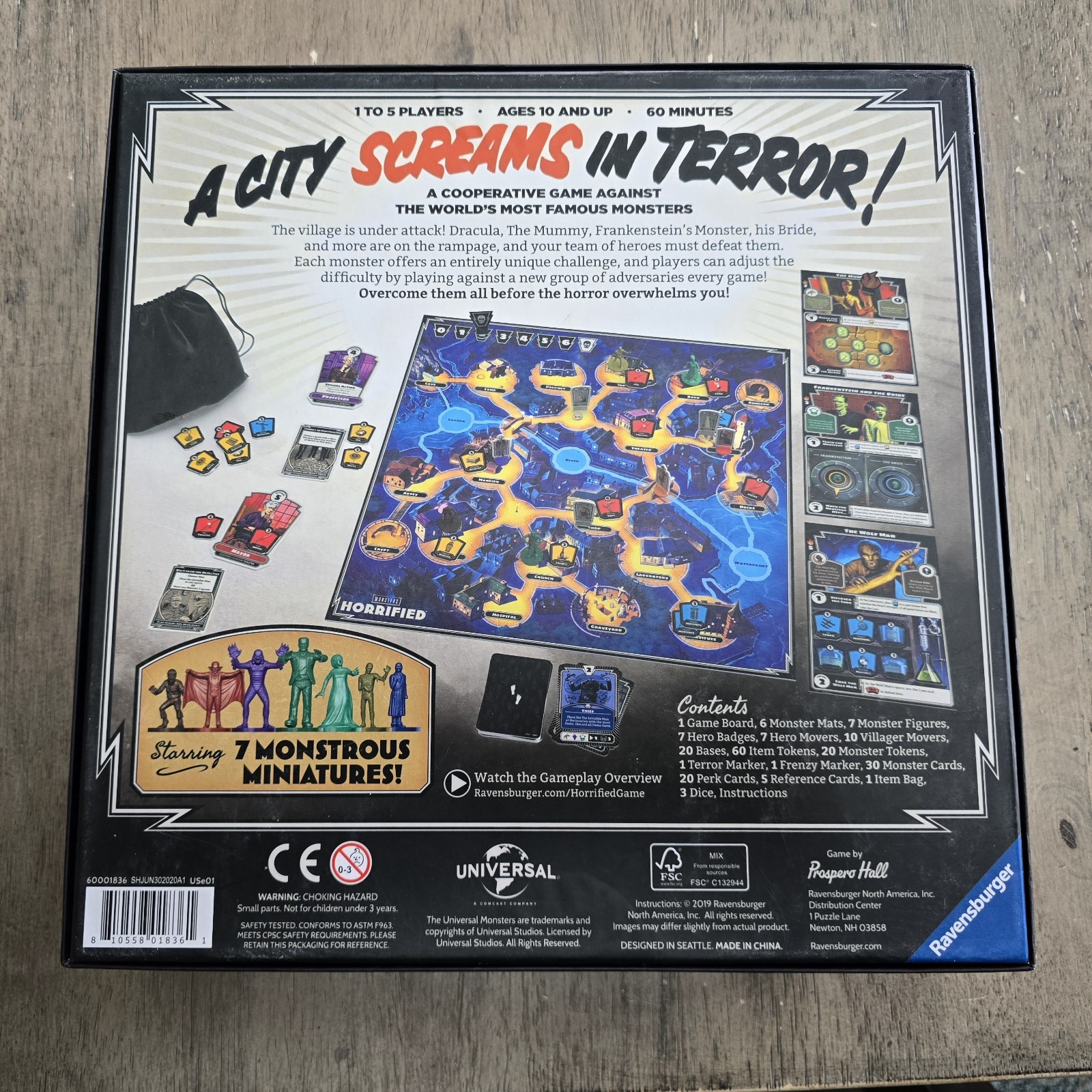 Ravensburger Horrified: Universal Studios Monsters Strategy Board Game 100%