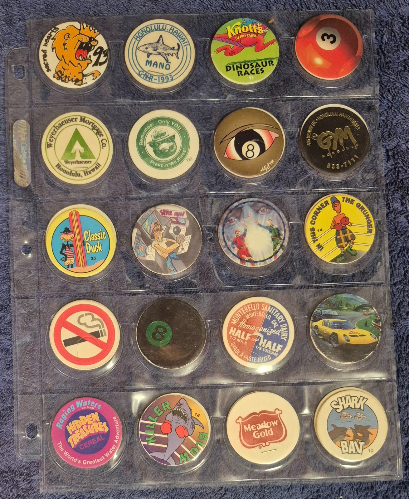POGS LOT 229 TOTAL IN POCKET PAGES + TRAPPER KEEPER BINDER JOTS SNAPS CAPS
