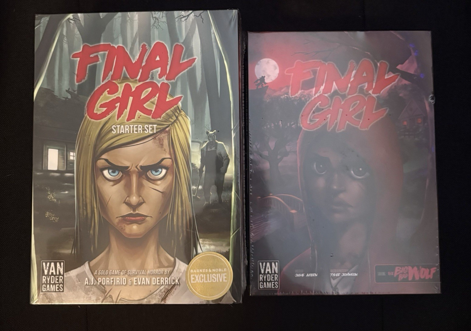 Final girl starter set with happy trails and big bad wolf film. Brand new sealed