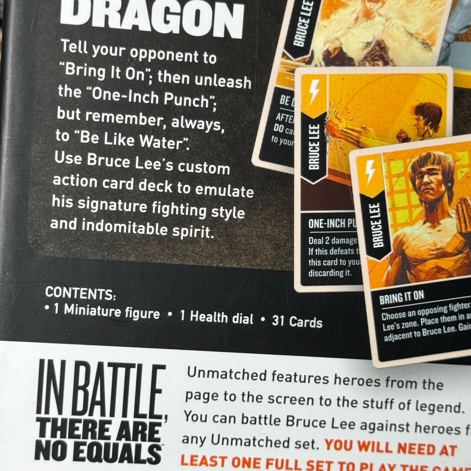 Unmatched Bruce Lee Standalone Expansion OOP Rare Restoration Games Unplayed