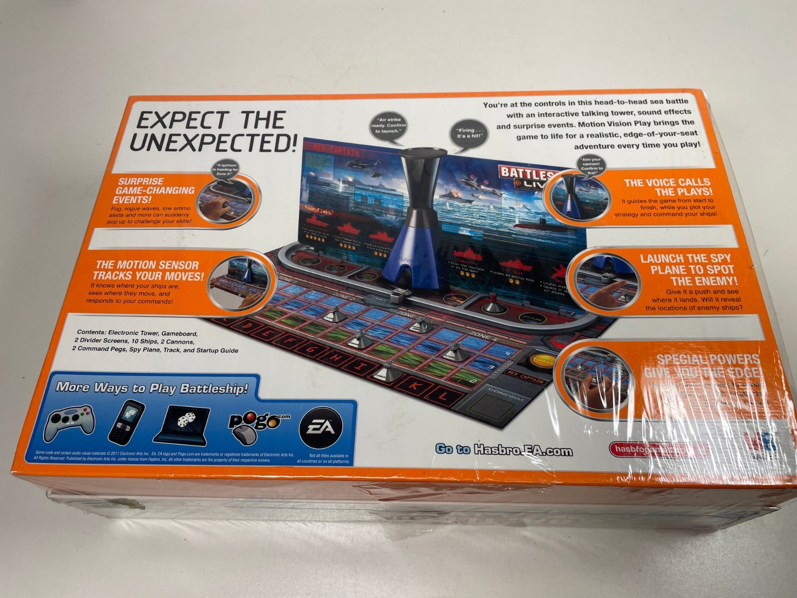 Hasbro Battleship Live Board Game 2011 Electronic Talking Tower NEW Sealed Box