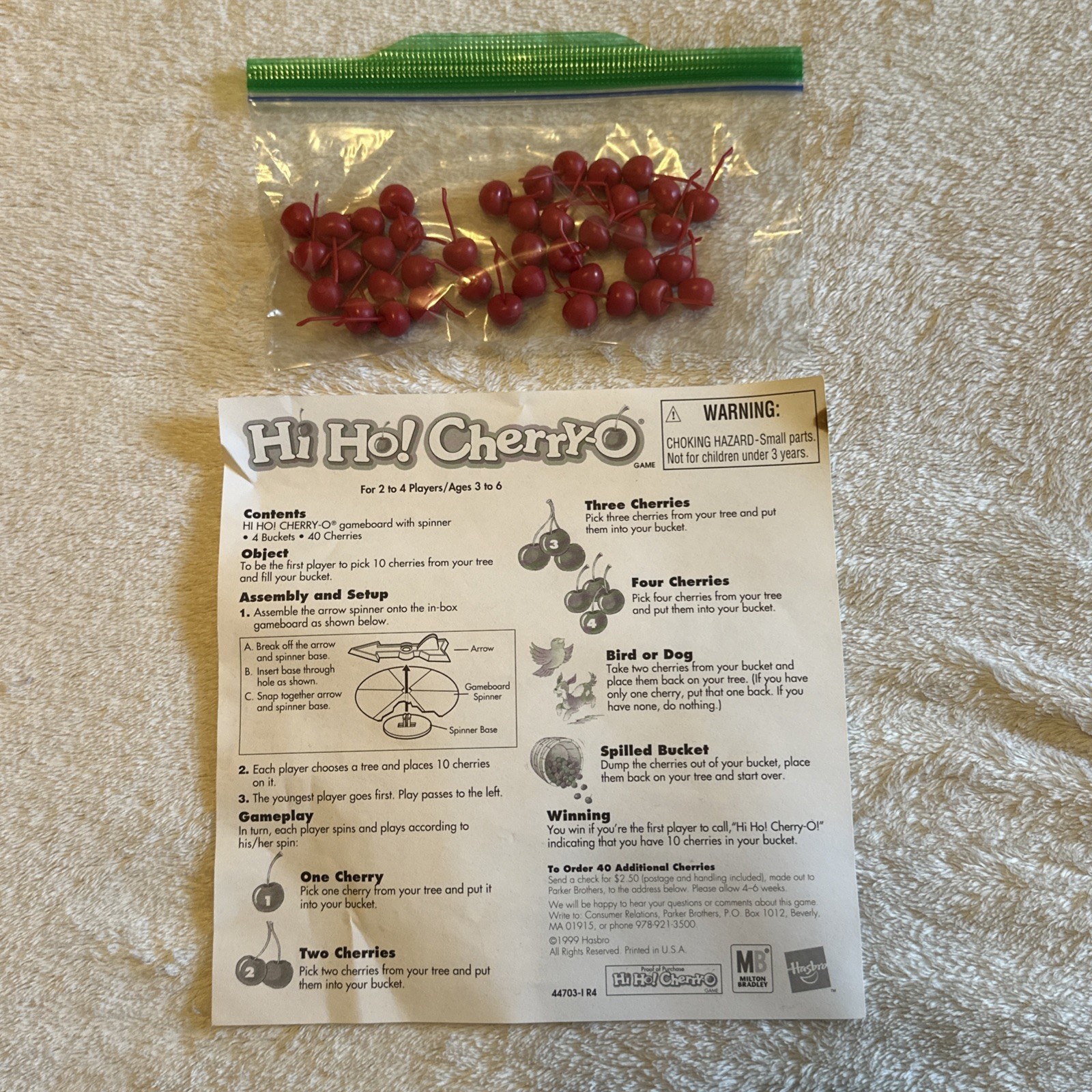 Hasbro My First Games Hi Ho! Cherry-O Your Child’s First Counting Board Game