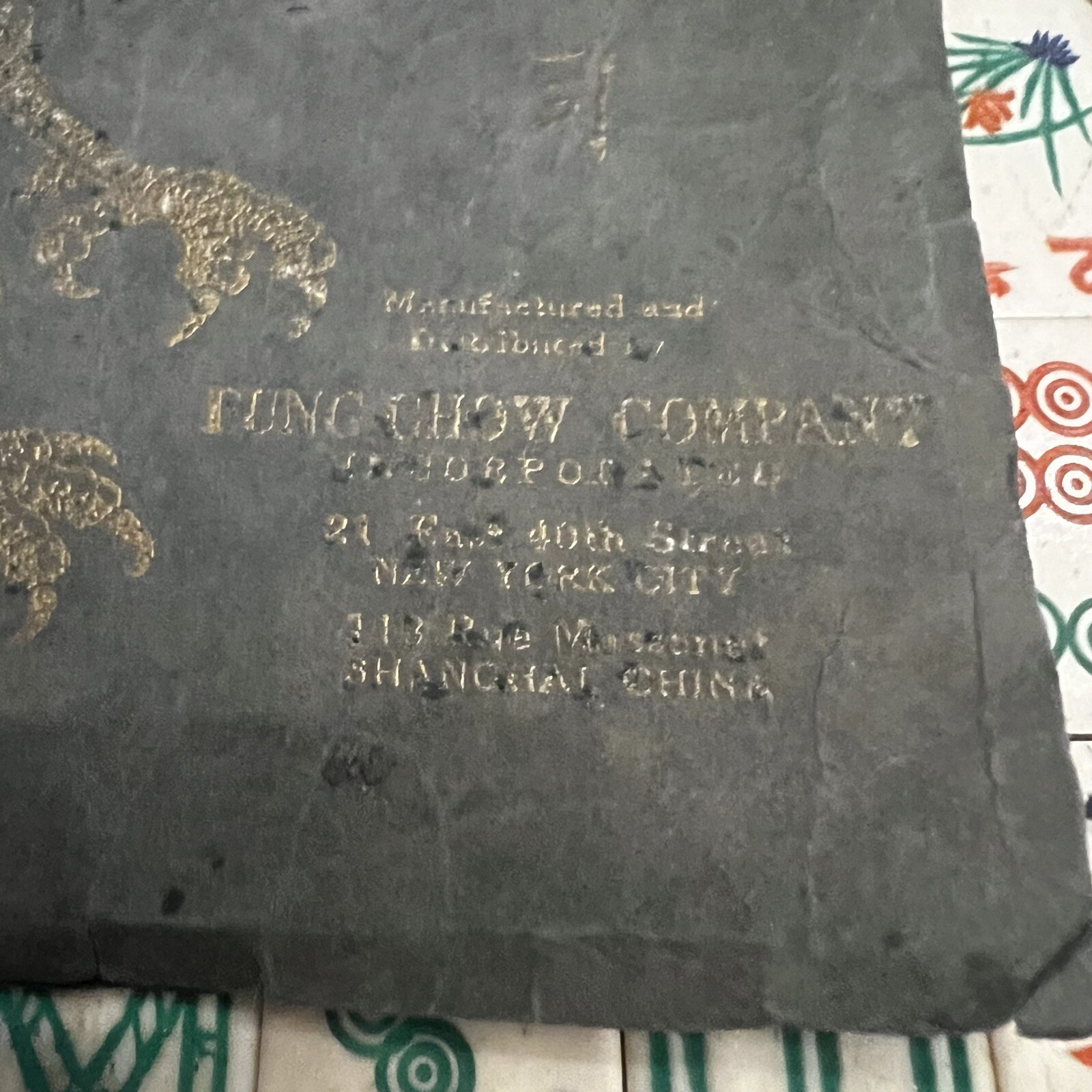 Antique Mahjong Set 1923 Yamanaka Co New York