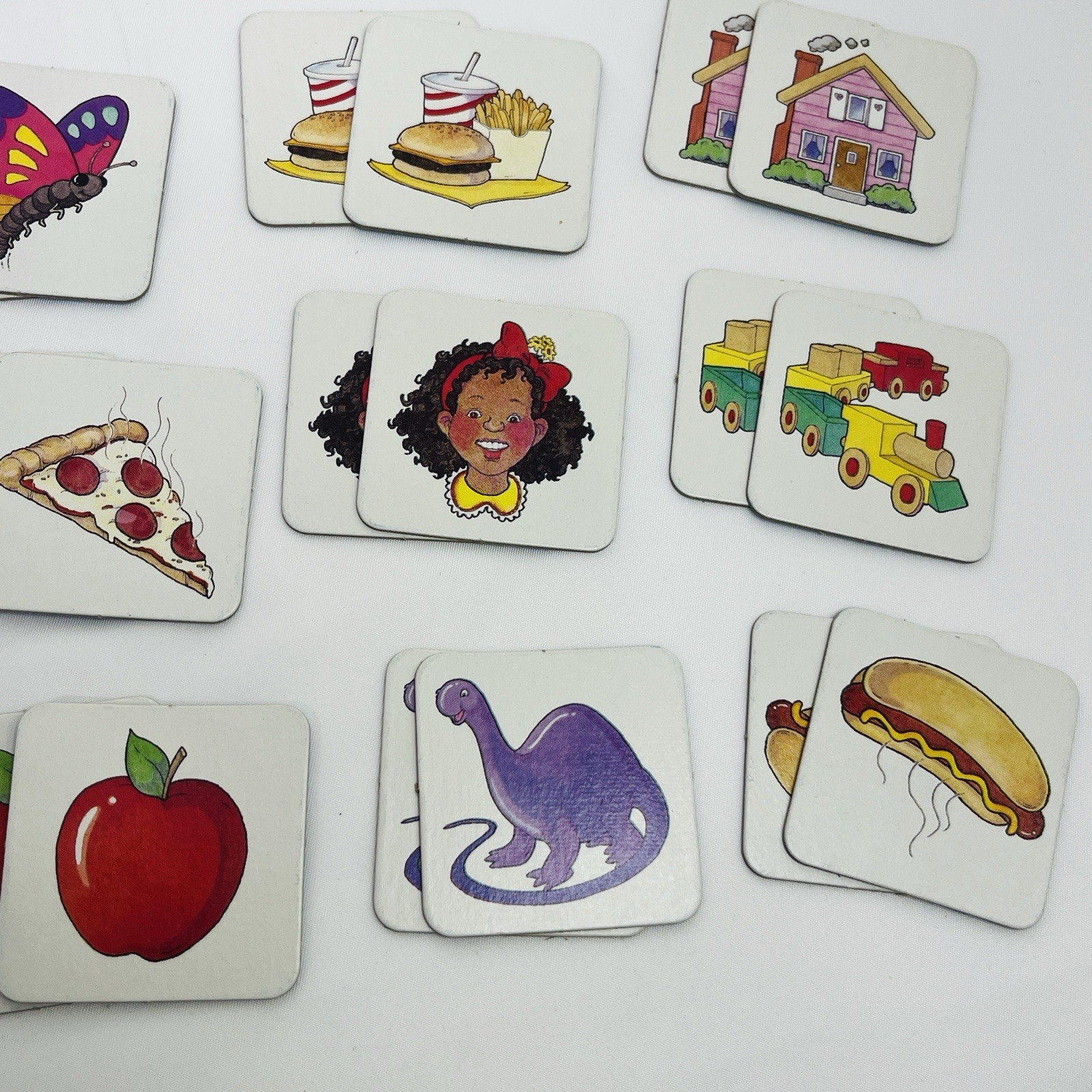 Milton Bradley Original Memory Game Kids Complete 35 Matching Pairs Vintage 1990