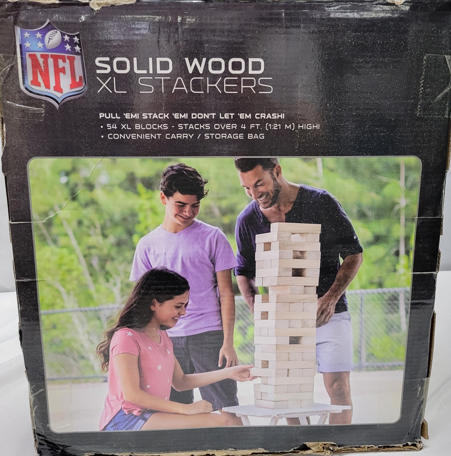 Solid Wood XL Stackers Block Stacking Game For Football Fans – Dallas Cowboys