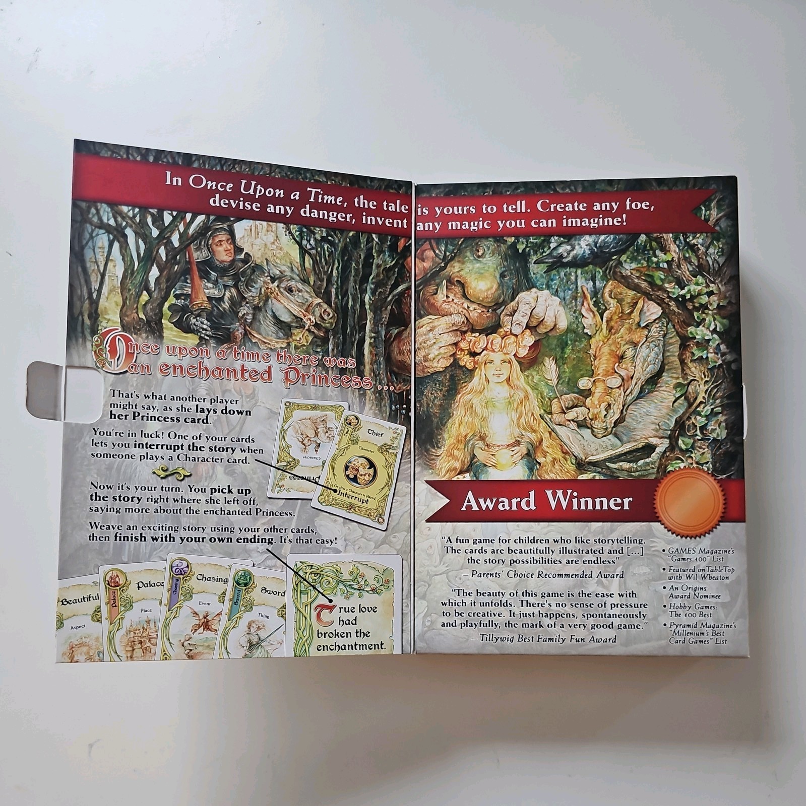 Once Upon A Time The Storytelling Card Game by Atlas 3rd Edition