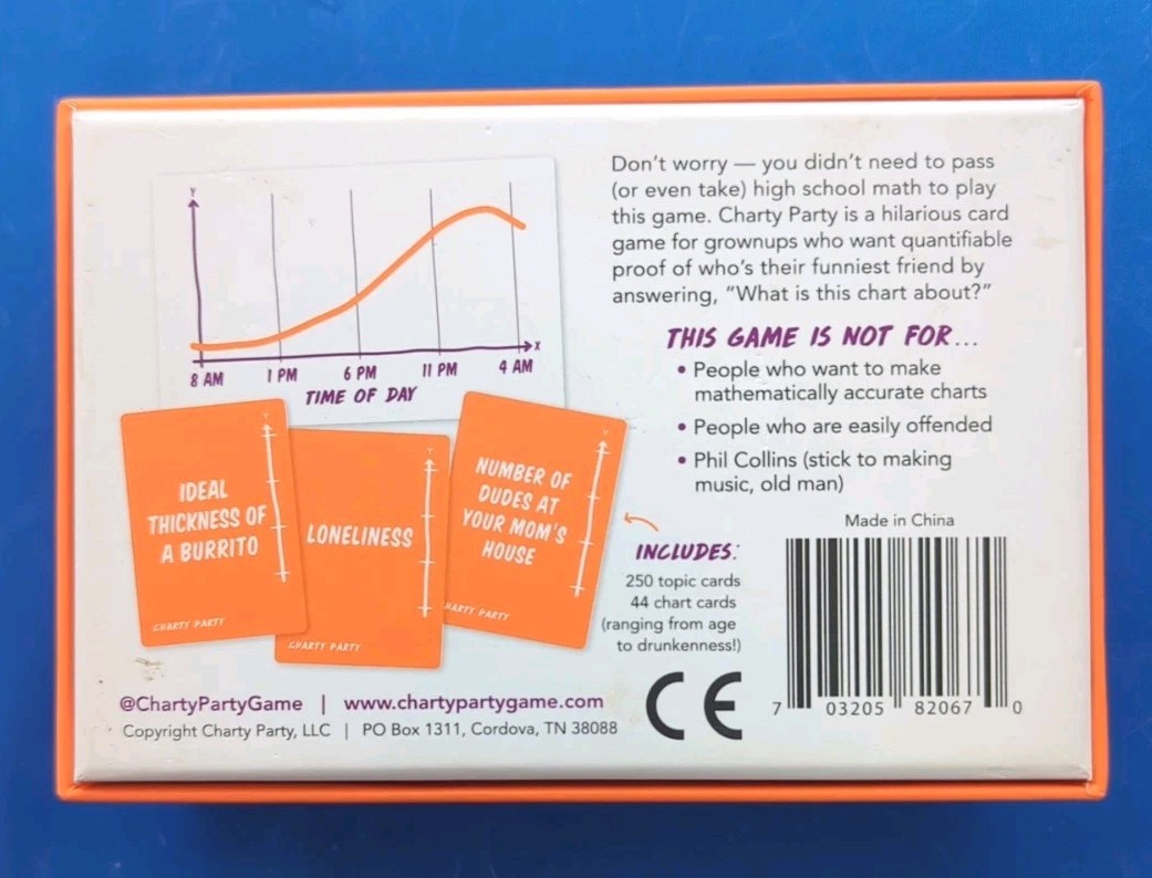 Charty Party The Game of Absurdly Funny Charts New Adult Game FUN!
