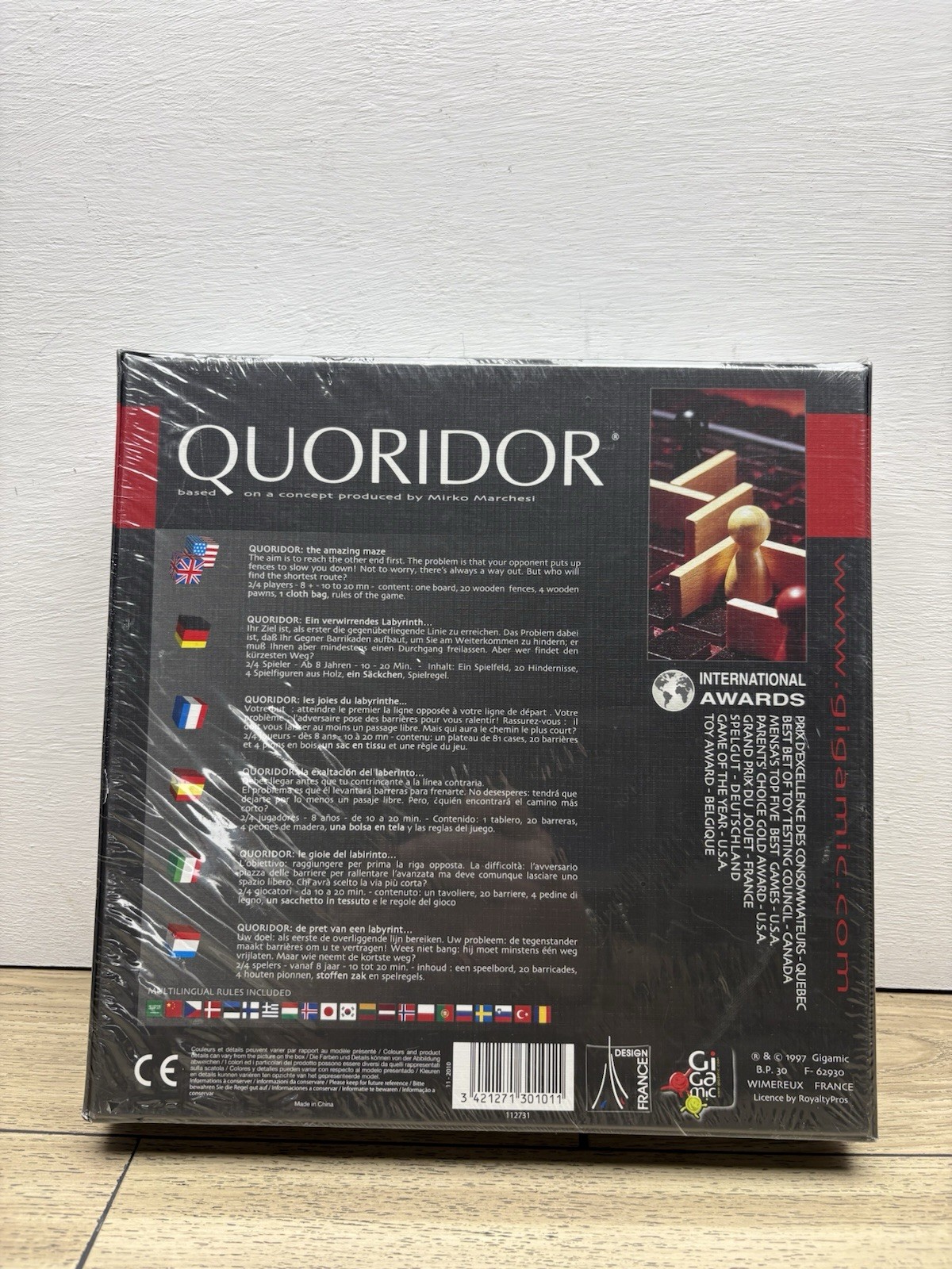 Vintage Quoridor Strategy Board Game Gigamic 1997 NEW SEALED