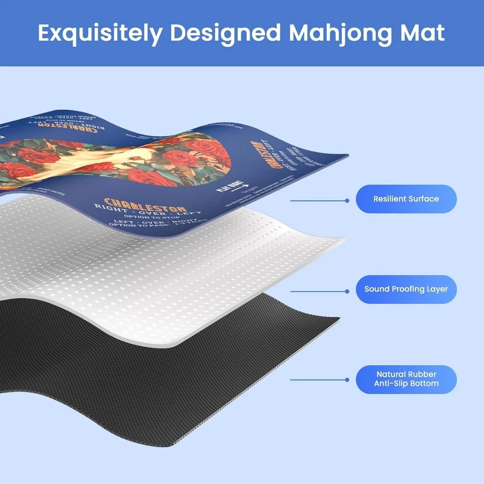 Mahjong Mat for Table, Mah Jongg Mat, Mahjong Mats, Mahjong Set Mahjong Table Cl