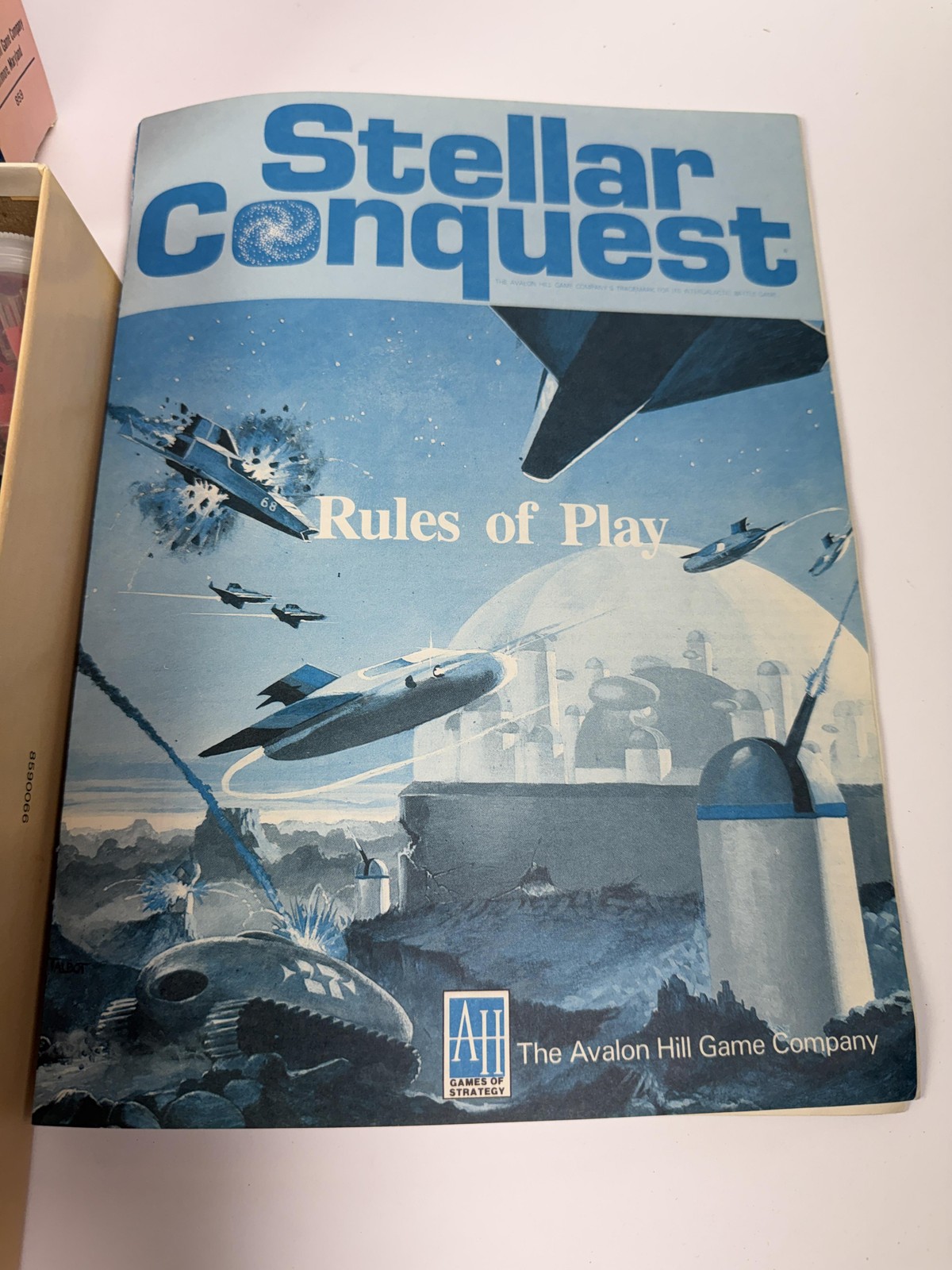 Vintage 1984 Avalon Hill Stellar Conquest Board Game Space Strategy USA Bookcase