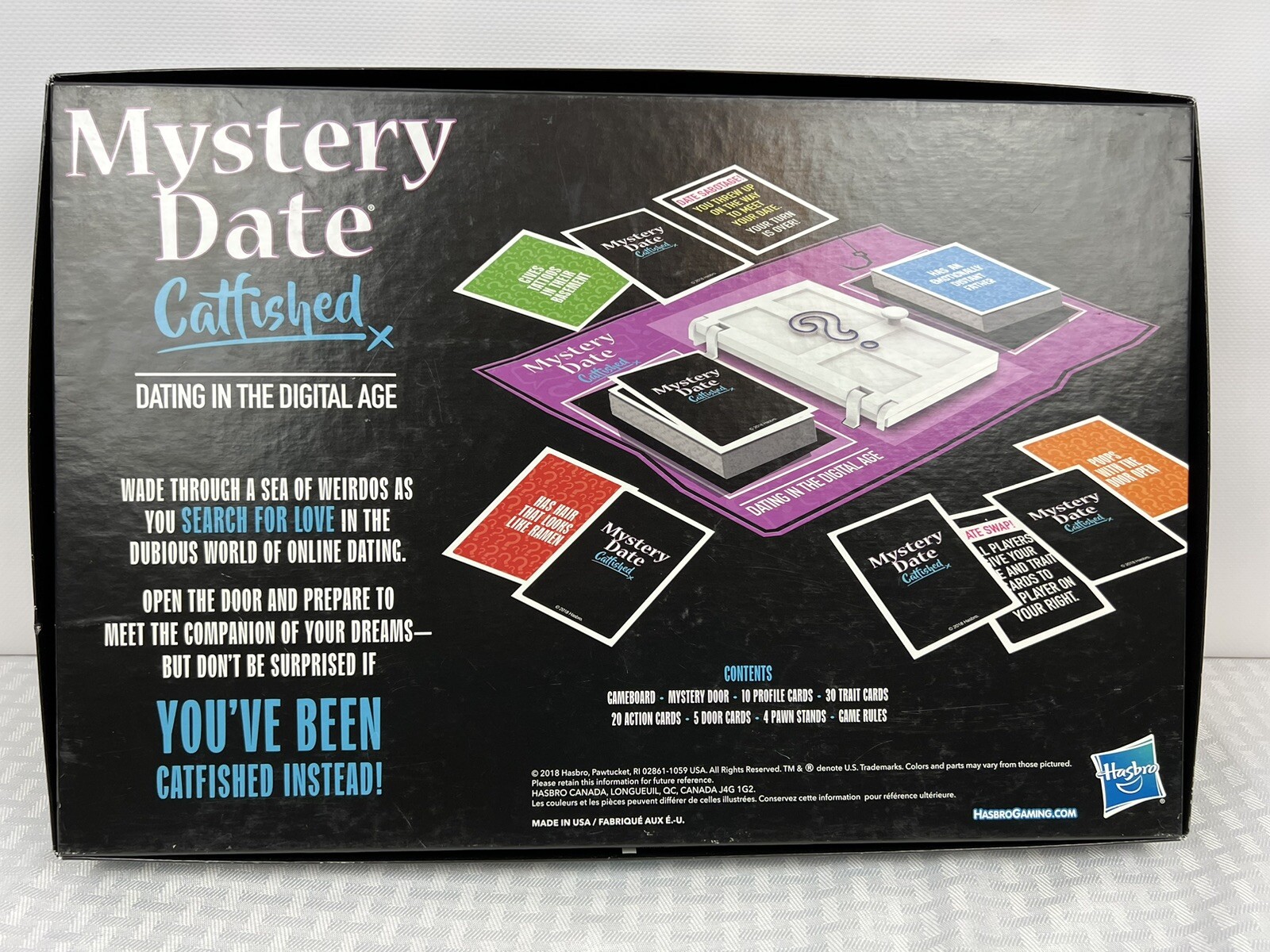 Hasbro Mystery Date Catfished Board Game for Adults Parody Complete