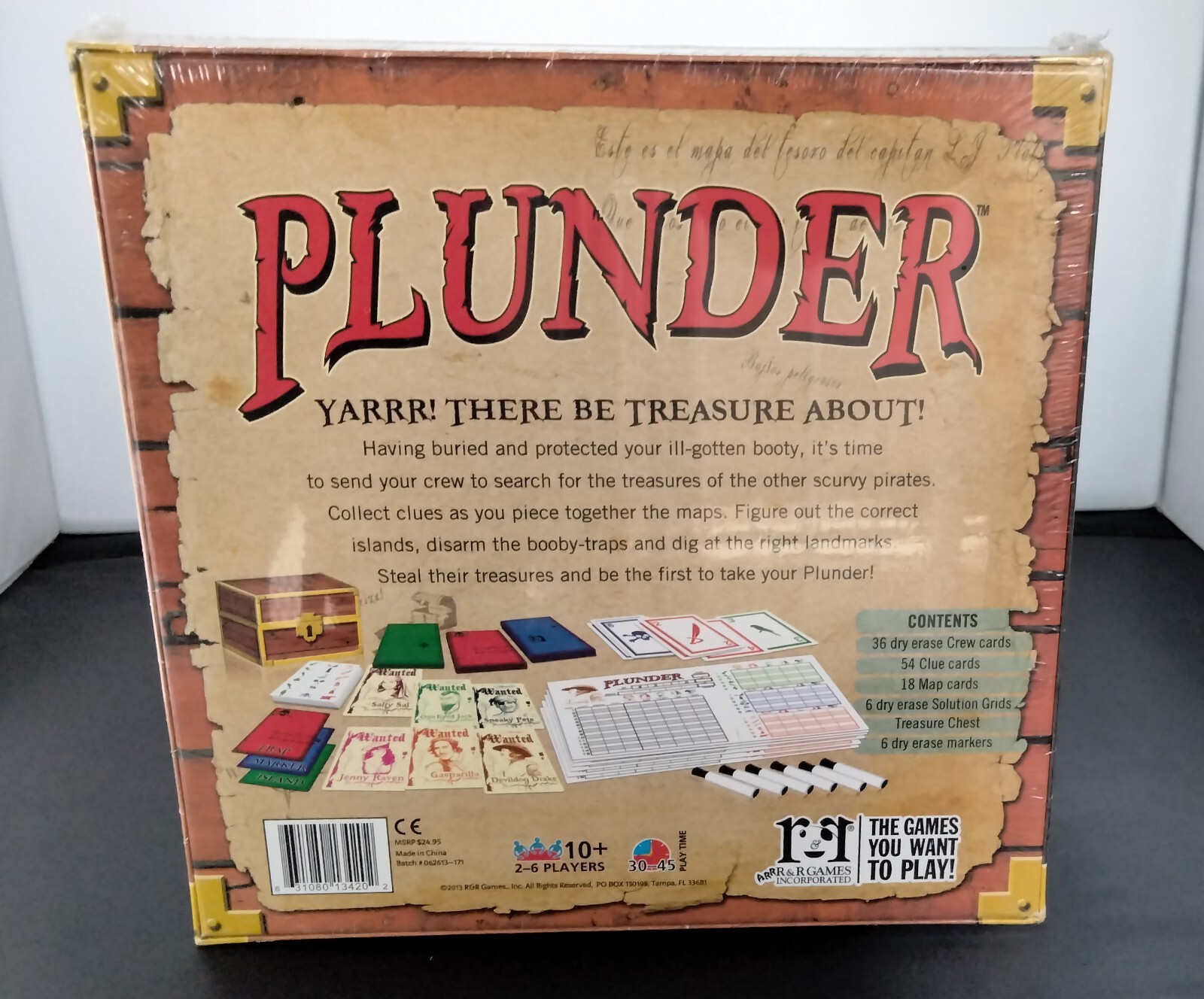 PLUNDER Board Game – Bury Yer Gold, Find Their Treasure, Steal It First! – NEW