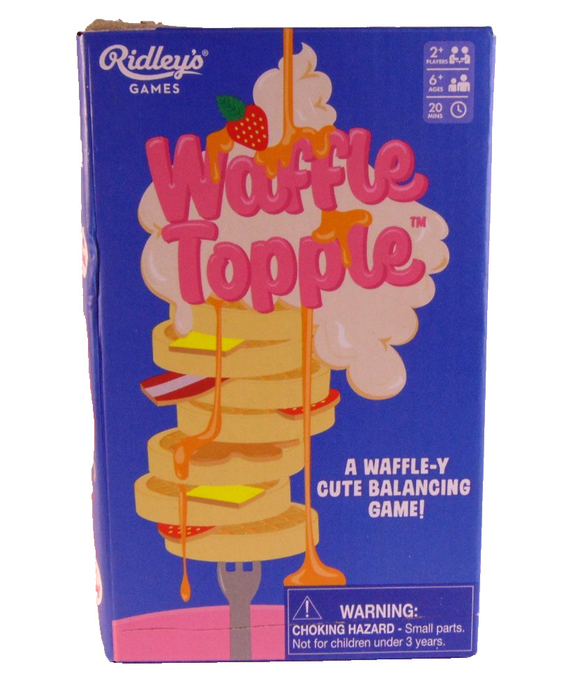 Ridleys Waffle Topple Balancing Stacking Board Game Family Night 2+ Players Fun