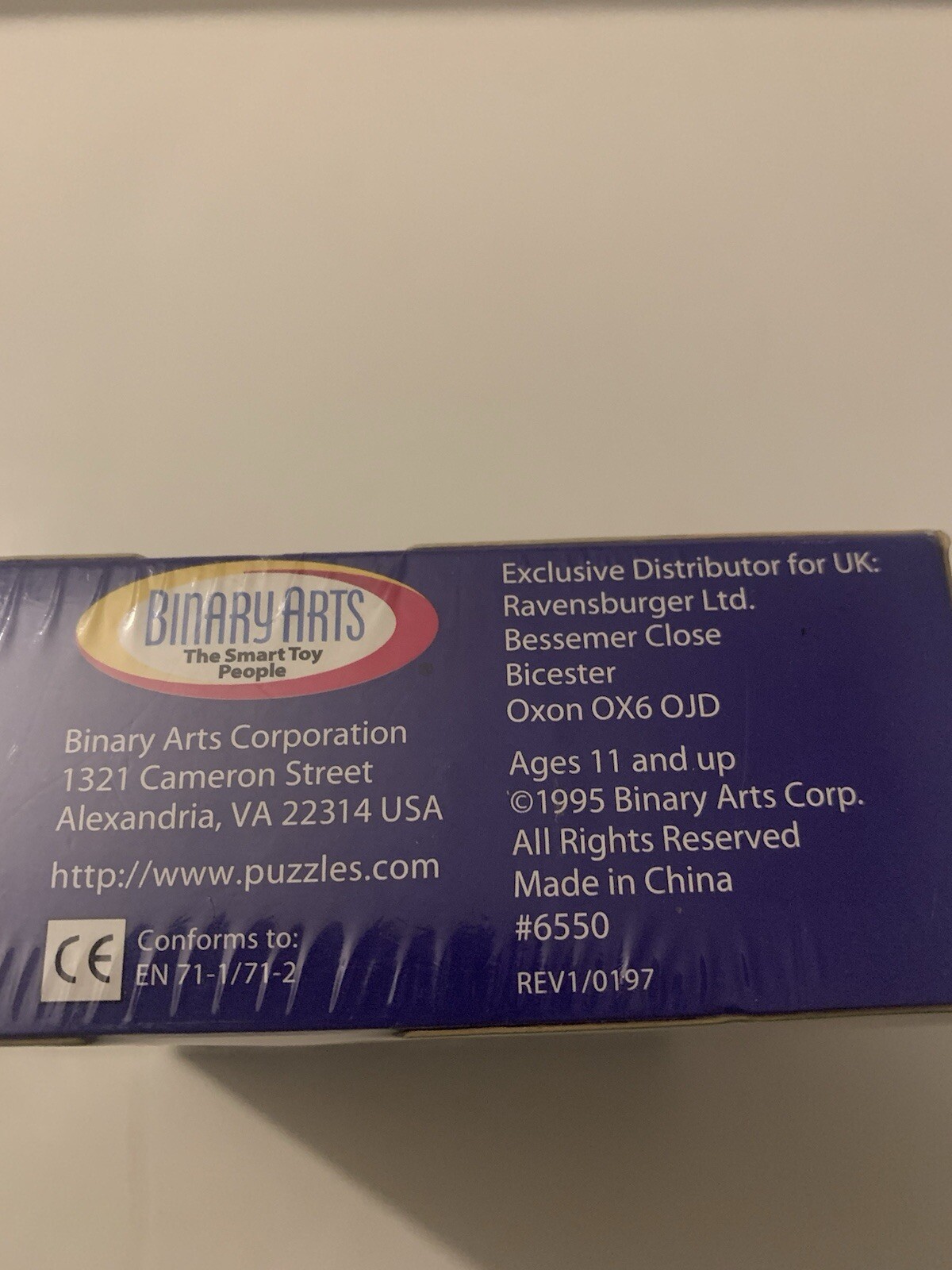 Binary Arts Visual Brain Storms The Smart Thinking Game Entertain 1995 New VTG