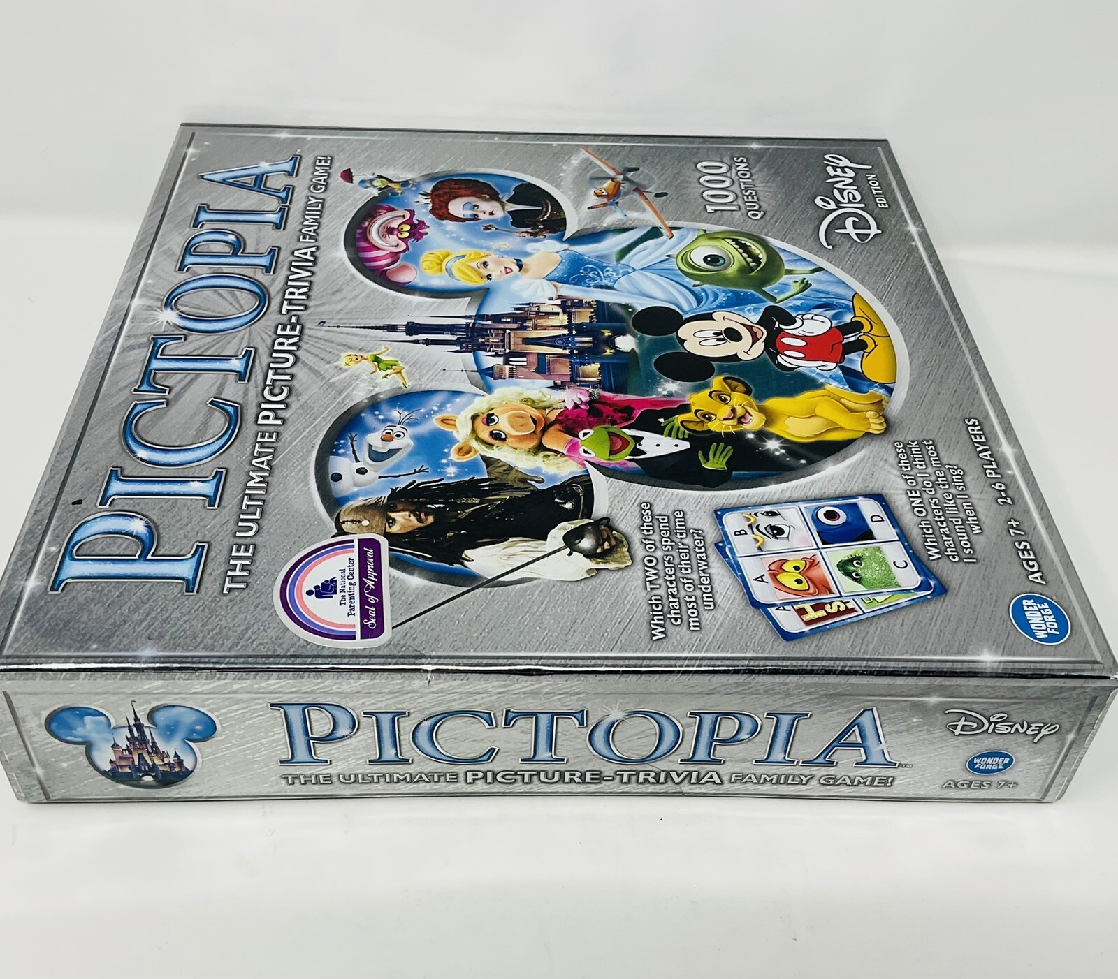 Pictopia Disney Edition Board Game Picture Trivia Family Ages 7+ 2-6 Players NIB