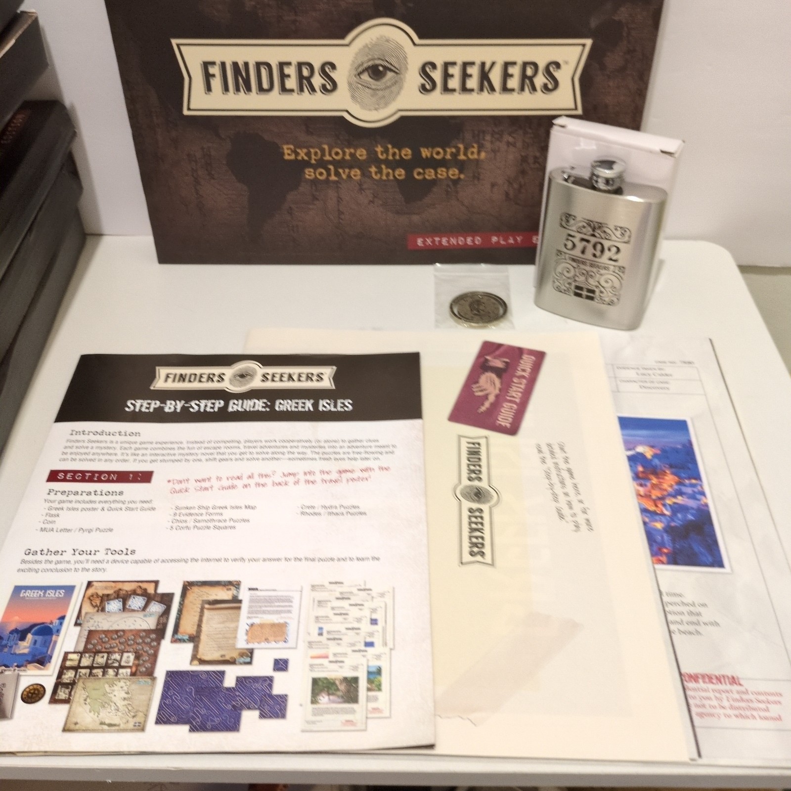 Finders Seekers Mystery And Escape Room Game Lot Of 7 CIB