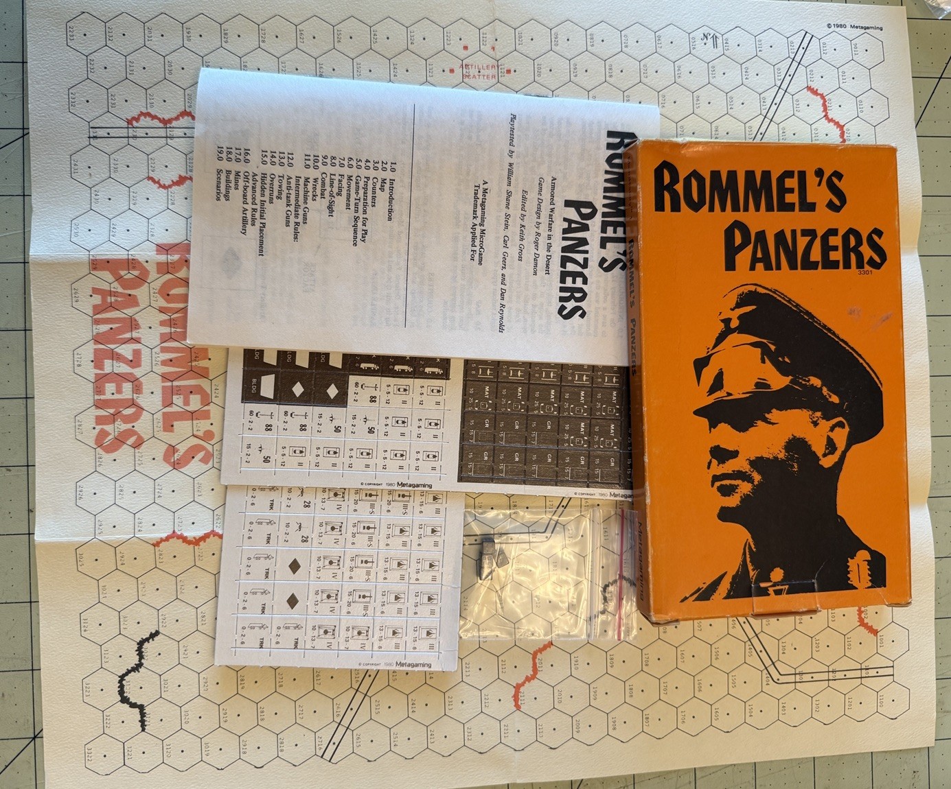 Metagaming MicroHistory MicroHistory #1 – Rommel’s Panzers Box New Old Stock