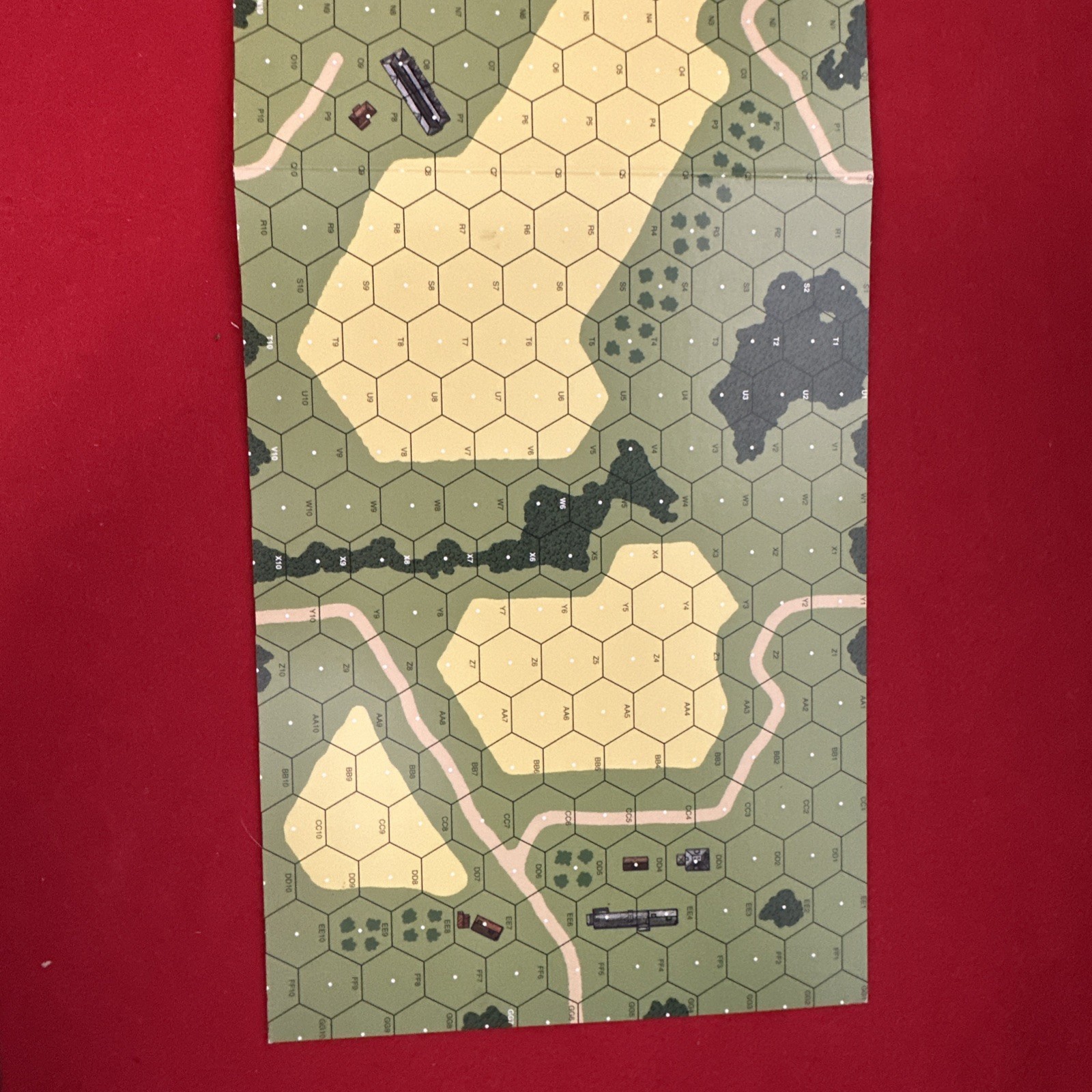 ASL/ Squad Leader Cardstock Map Board X, by MMP