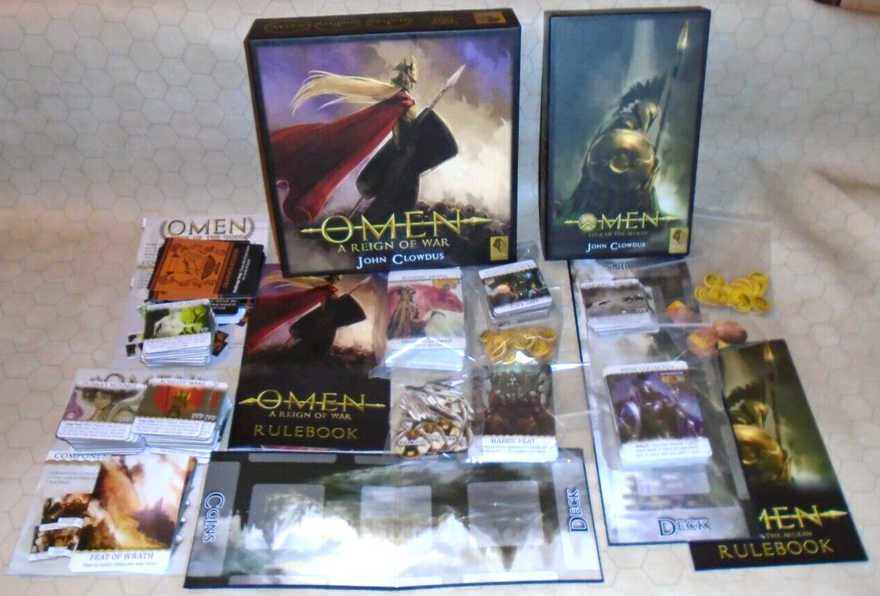 Omen A Reign of War Box Set w/ Expansions CIB OOP – Kolossal Games