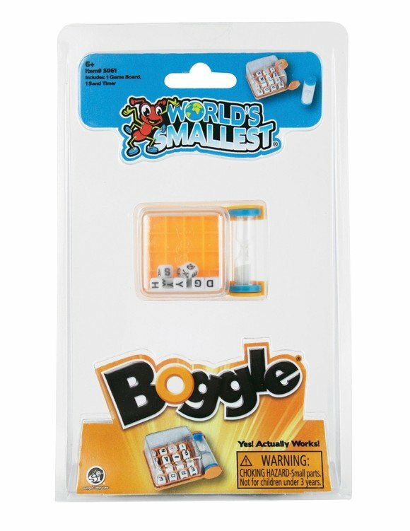 World’s Smallest BOGGLE Word Letter Game Travel/Pocket Toy Miniature