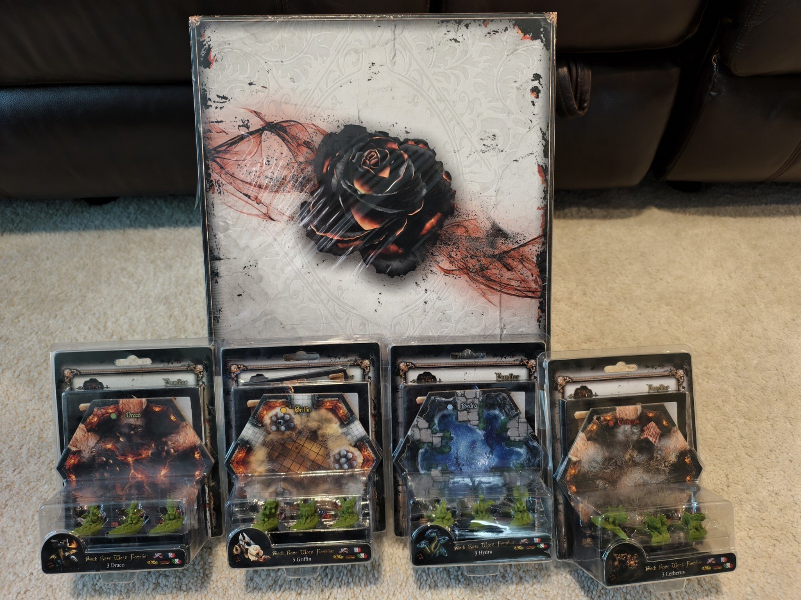Black Rose Wars Board Game Kickstarter Exclusive, Griffin, Hydra, Cerberus Draco