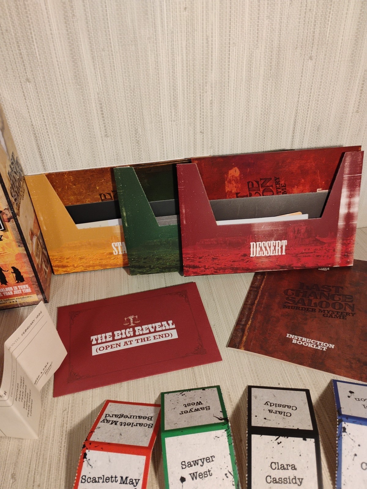 Last Chance Saloon Murder Mystery Game Missing One Envelope