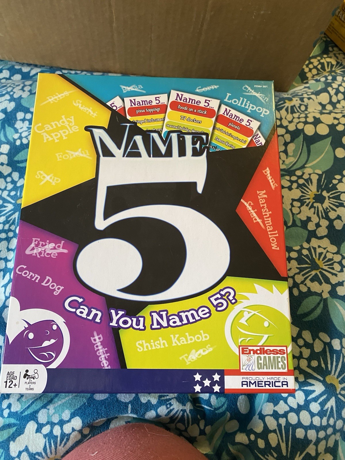 Name 5 Game Party Pack Can You Name 5 ? Age 12+ Family Card Board Game