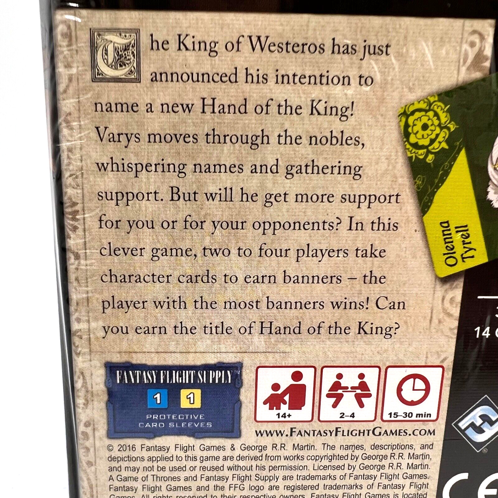 A Game of Thrones: Hand of the King Card Game A Whimsical Game Of Wits NEW