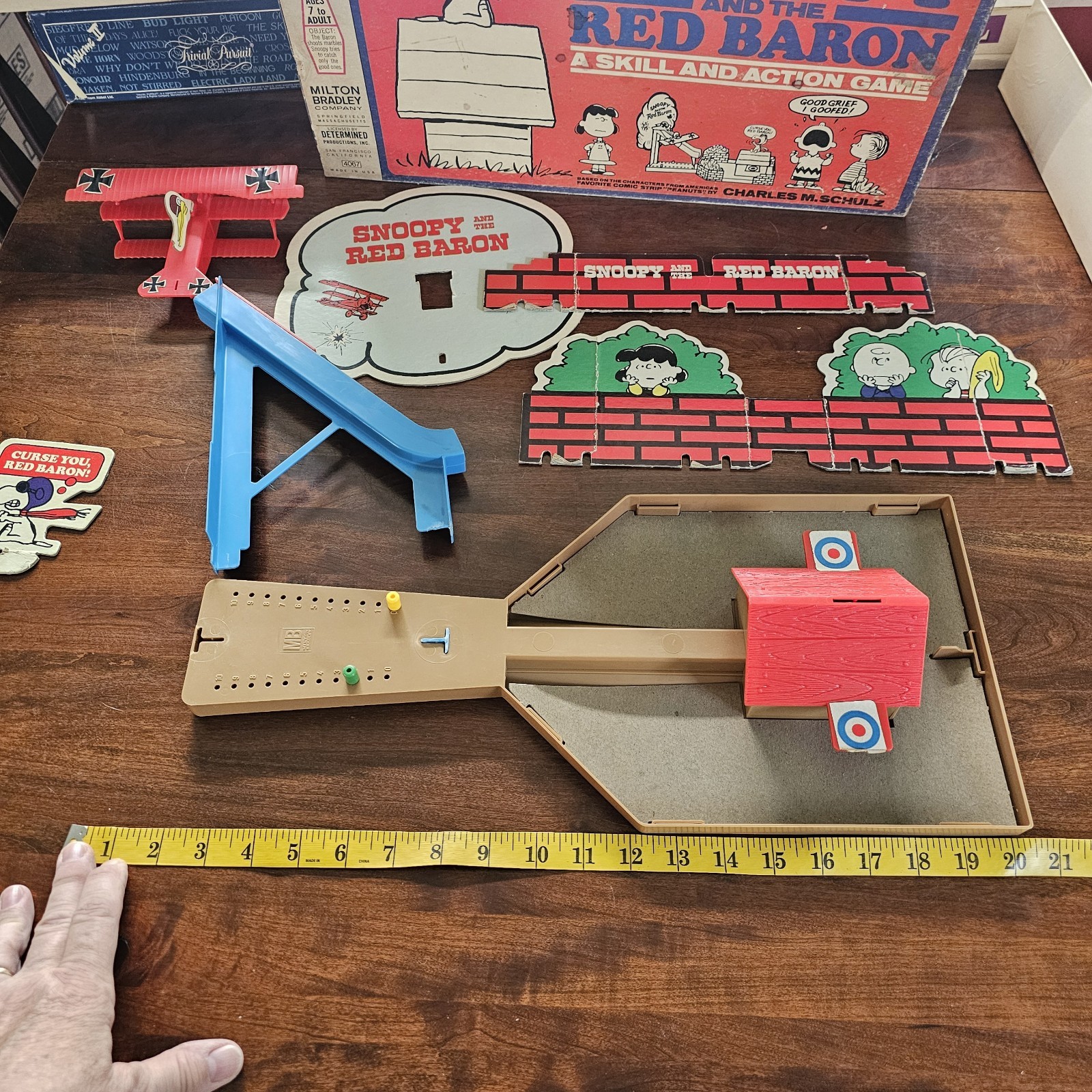 1970 Milton Bradley Snoopy and the Red Baron Skill and Action Game