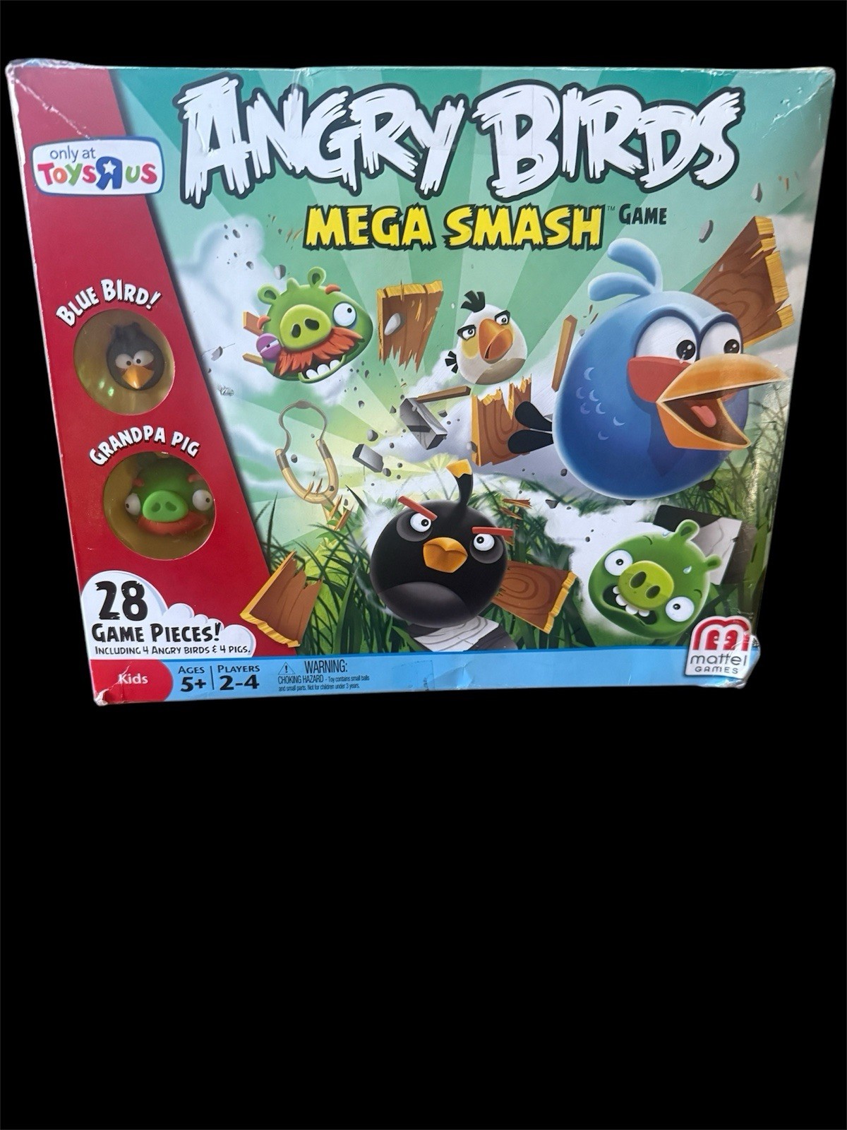 ANGRY BIRDS Mega Smash Game Mattel RARE Toys R Us Exclusive In Box HTF
