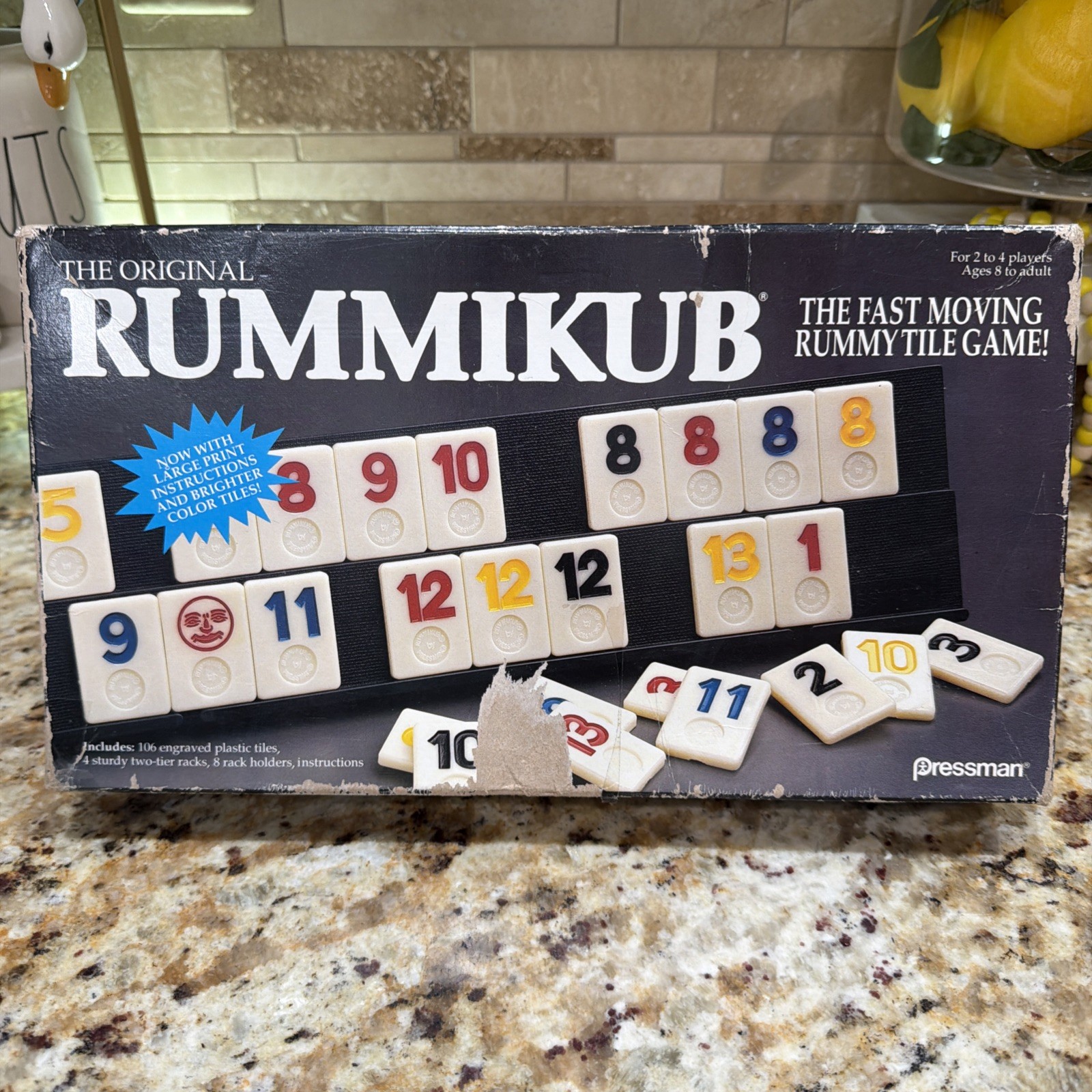 THE ORIGINAL RUMMIKUB RUMMY TILE GAME VINTAGE 1990 PRESSMAN 100% COMPLETE VTG