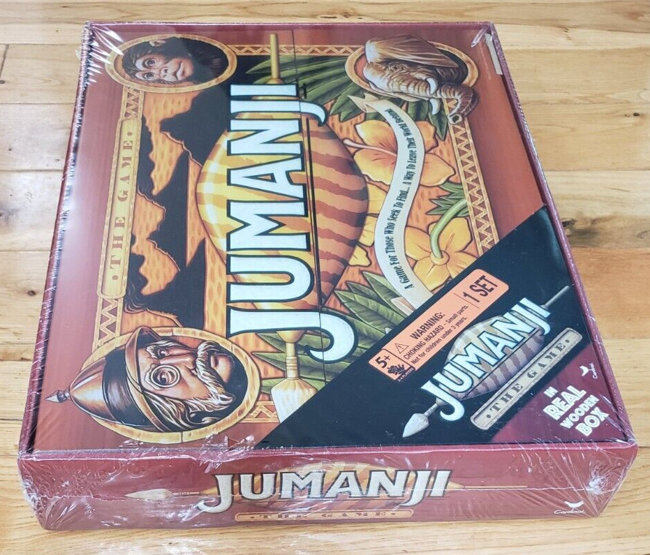 JUMANJI The Game Real Wooden Box Edition of Classic Adventure NEW SEALED 2018
