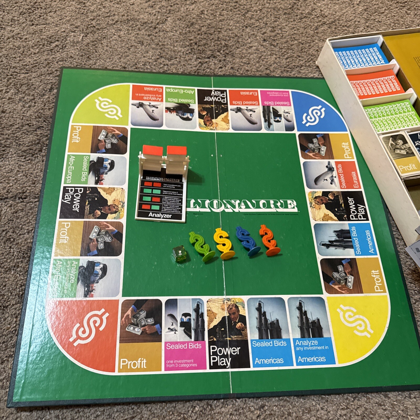 COMPLETE 1973 Billionaire Parker Brothers Game of Global Enterprise Vintage