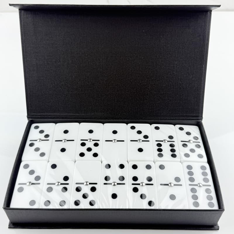 Dominos Set for Adults Kid – Dominoes – Board Games, Double 6 Dominoes Family…