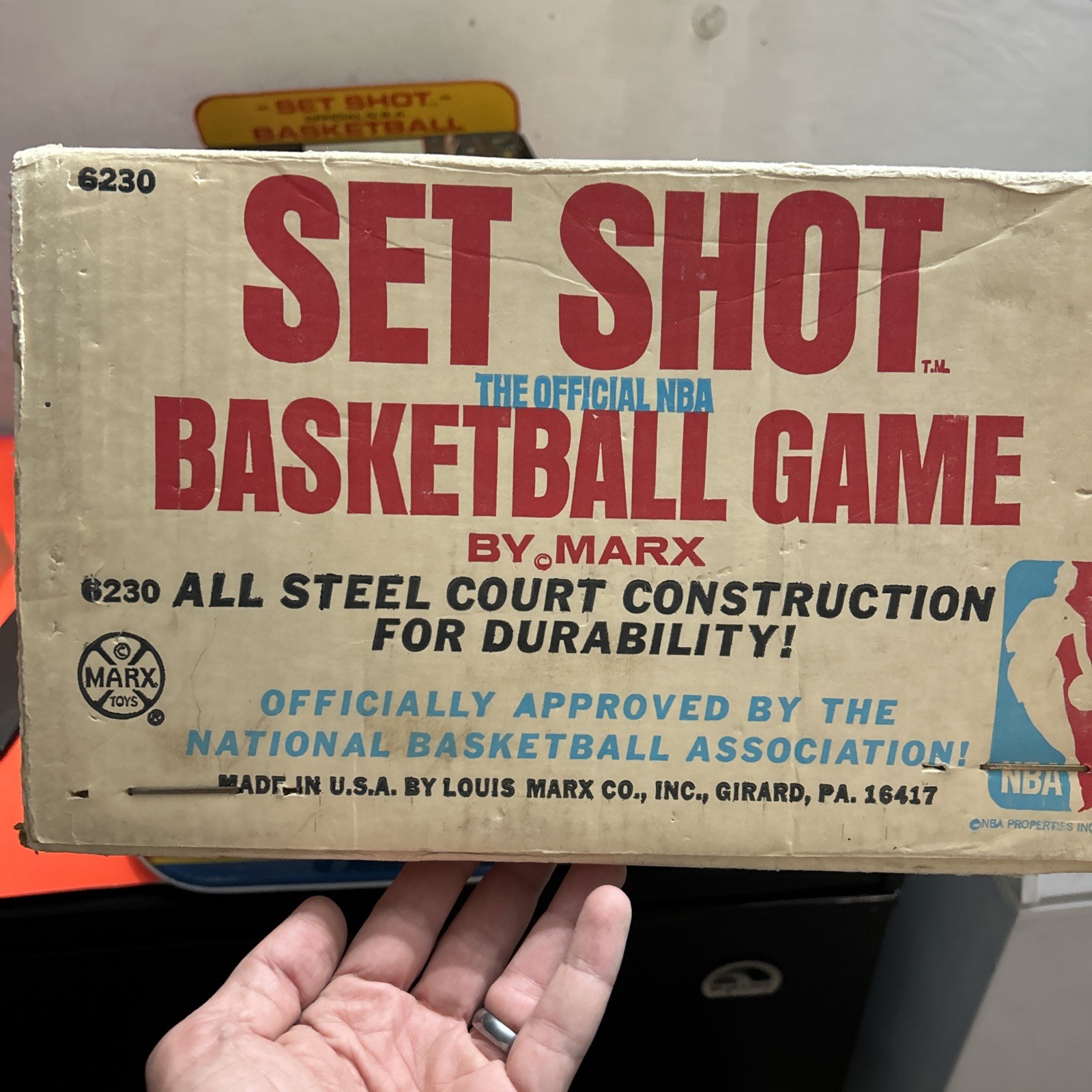 1971 MARX Toys #6230 Official NBA Set Shot Basketball Shooting Game RARE