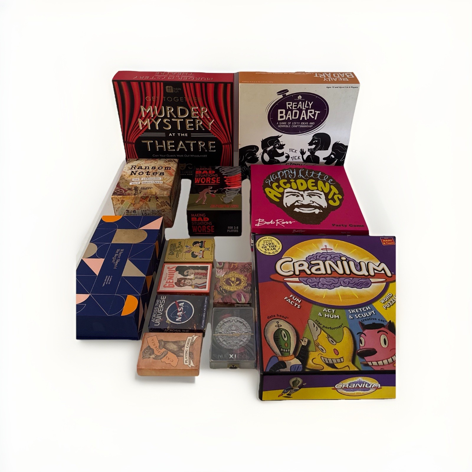 Assorted Games Box- Interactive Games+ 6 decks of cards
