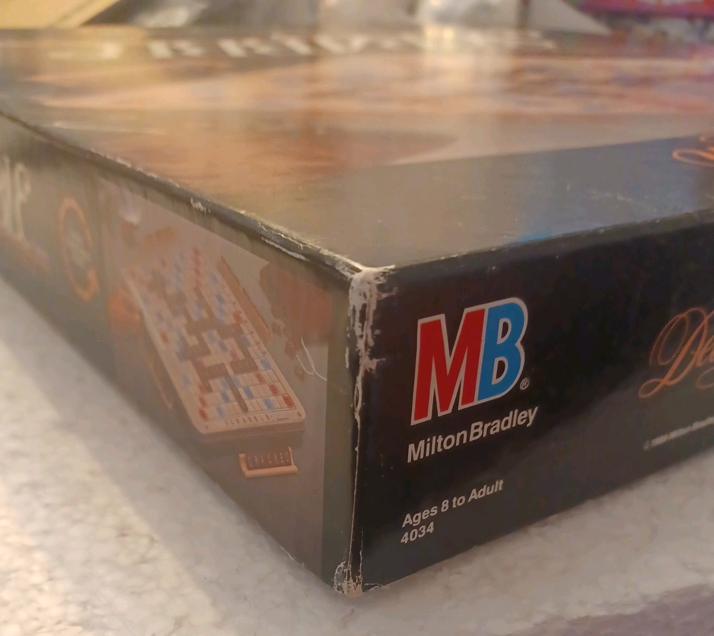 Scrabble Deluxe Edition Rotating Board 1989 Complete Read Description