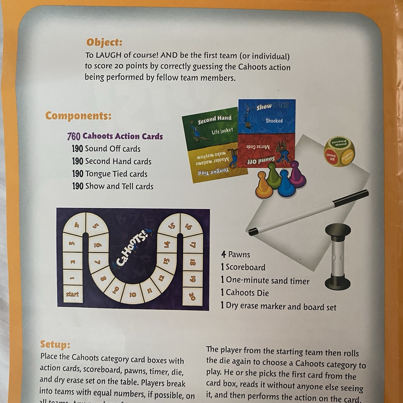 SimplyFun CaHoots! Charades Board Game Dry Erase 2+ Players Ages 6+ 2007