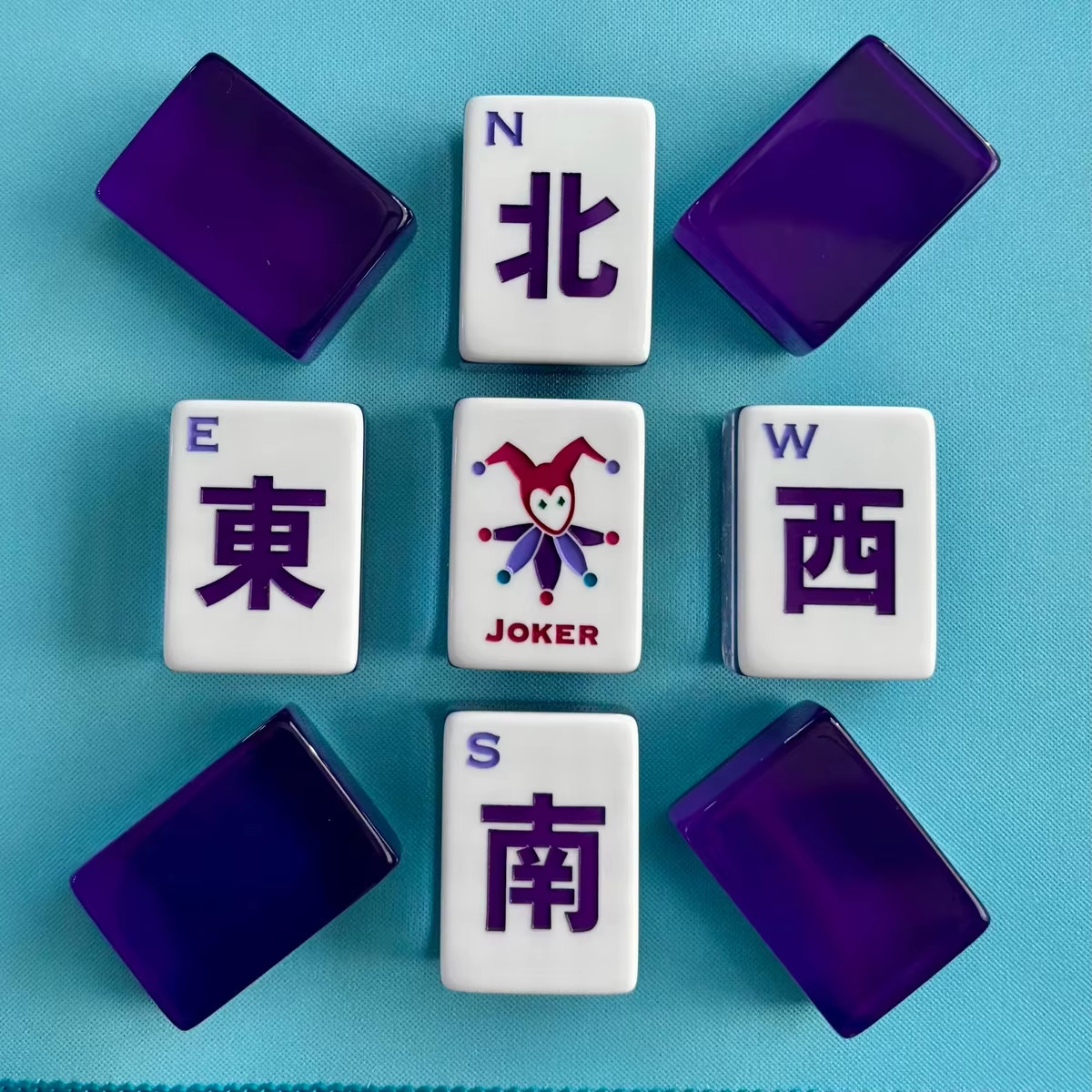Premium American Mahjong Set 160pcs – Lucky Purple