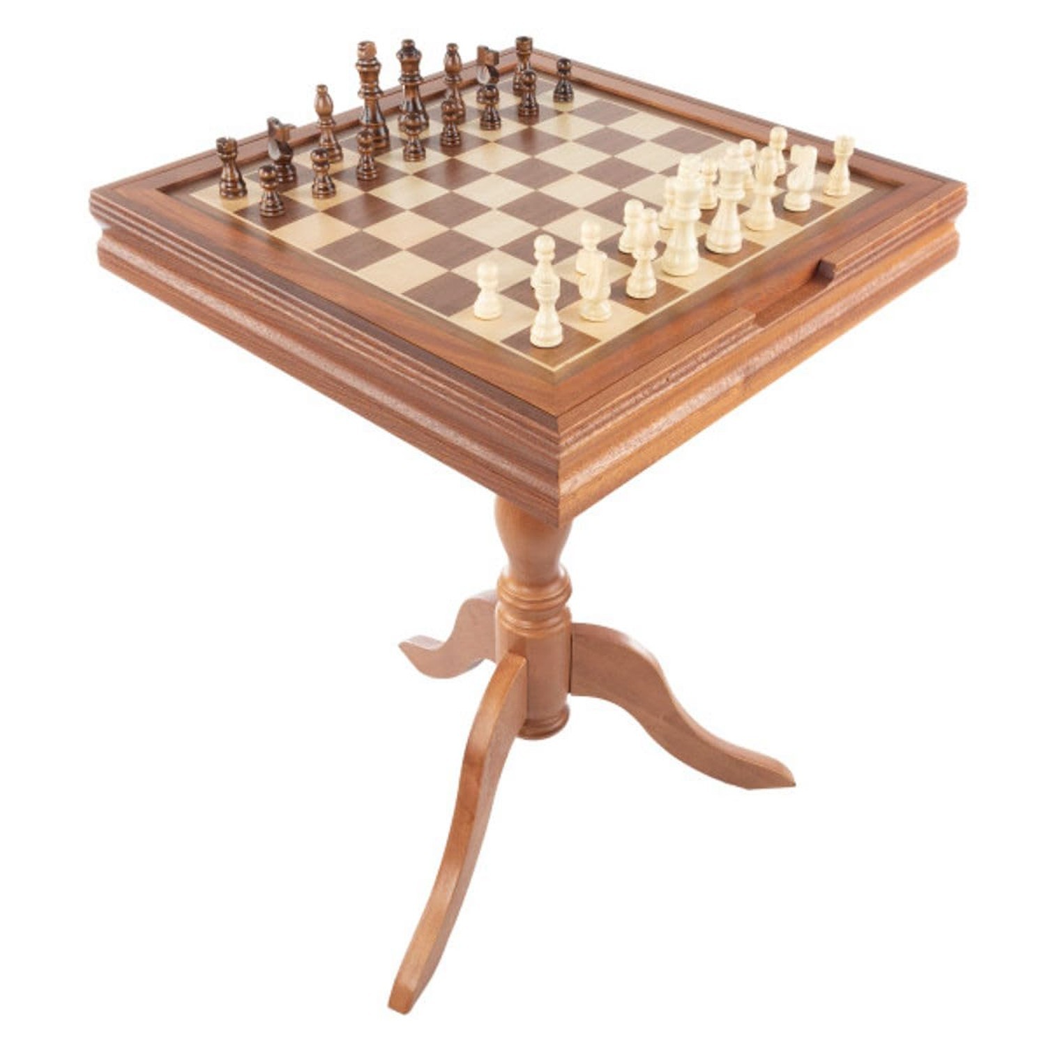 Game Table – Reversible Tabletop with Chess and Backgammon Gameboards – Game …