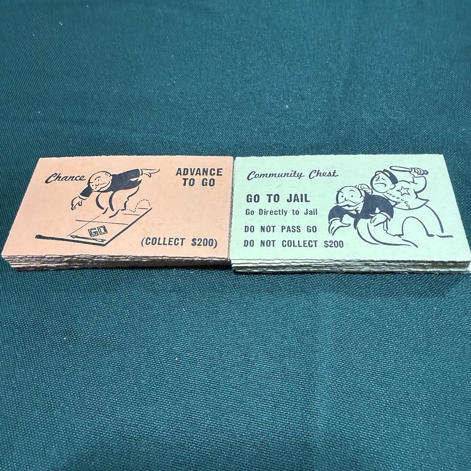 Parker Brothers Monopoly 1951 Board Game Complete with Box Money Cards-NO BOARD