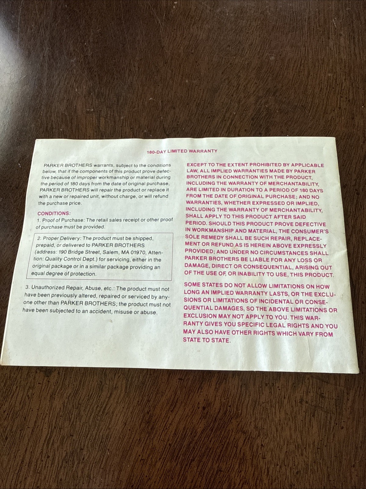 STOP THIEF 1979 Parker Brothers Board Game Parts – Instruction Manual