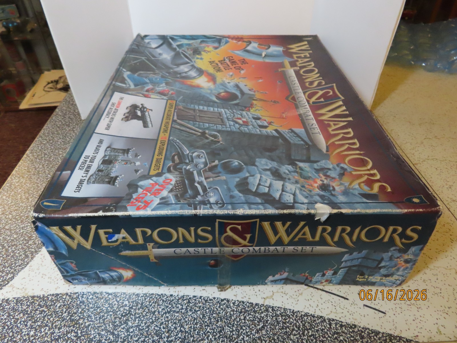 1994 Pressman Weapons & Warriors Castle Combat Set Board Game Almost Complete