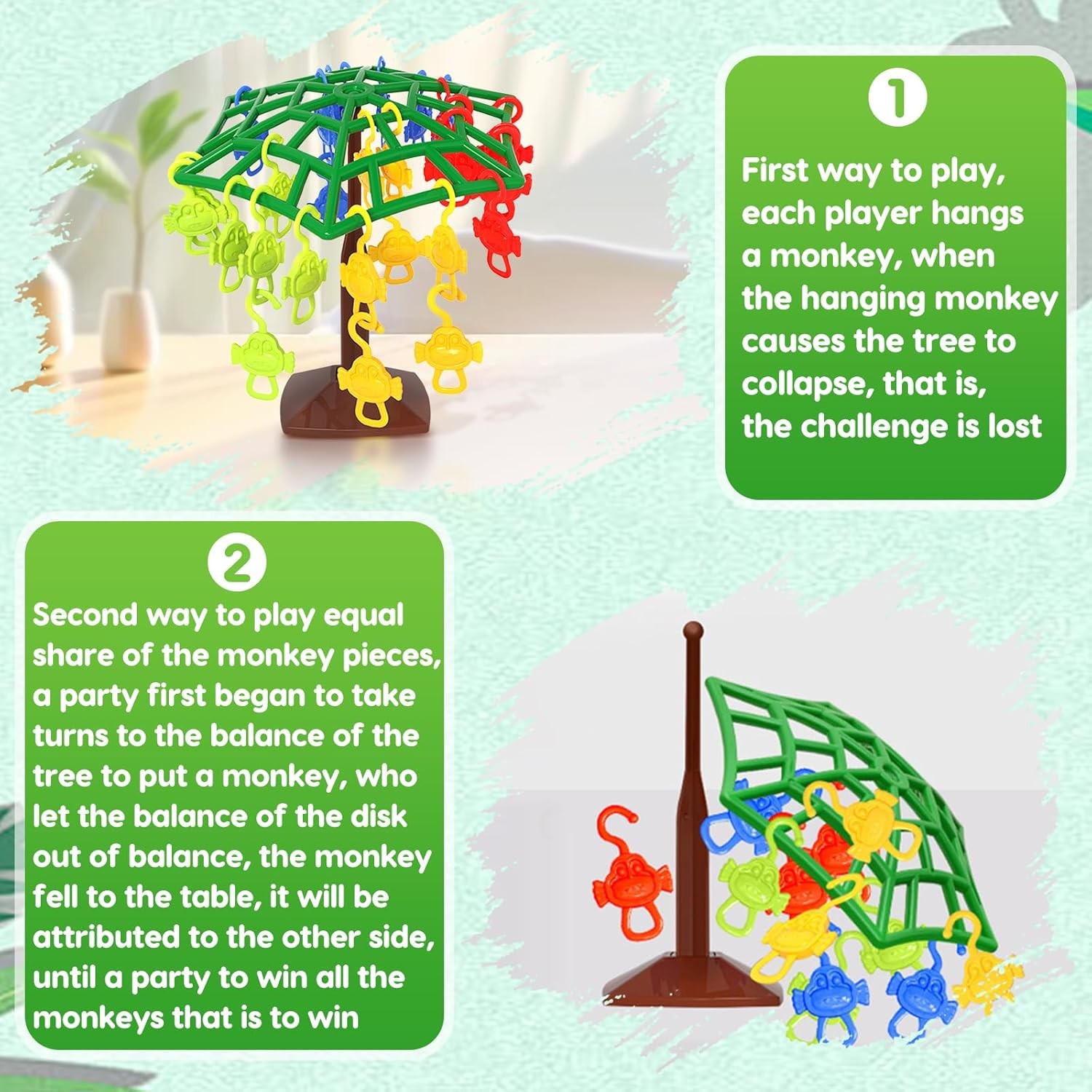 Monkey Balance Tree Game, Two-Player Balance Tree Game – Fun Kids Games