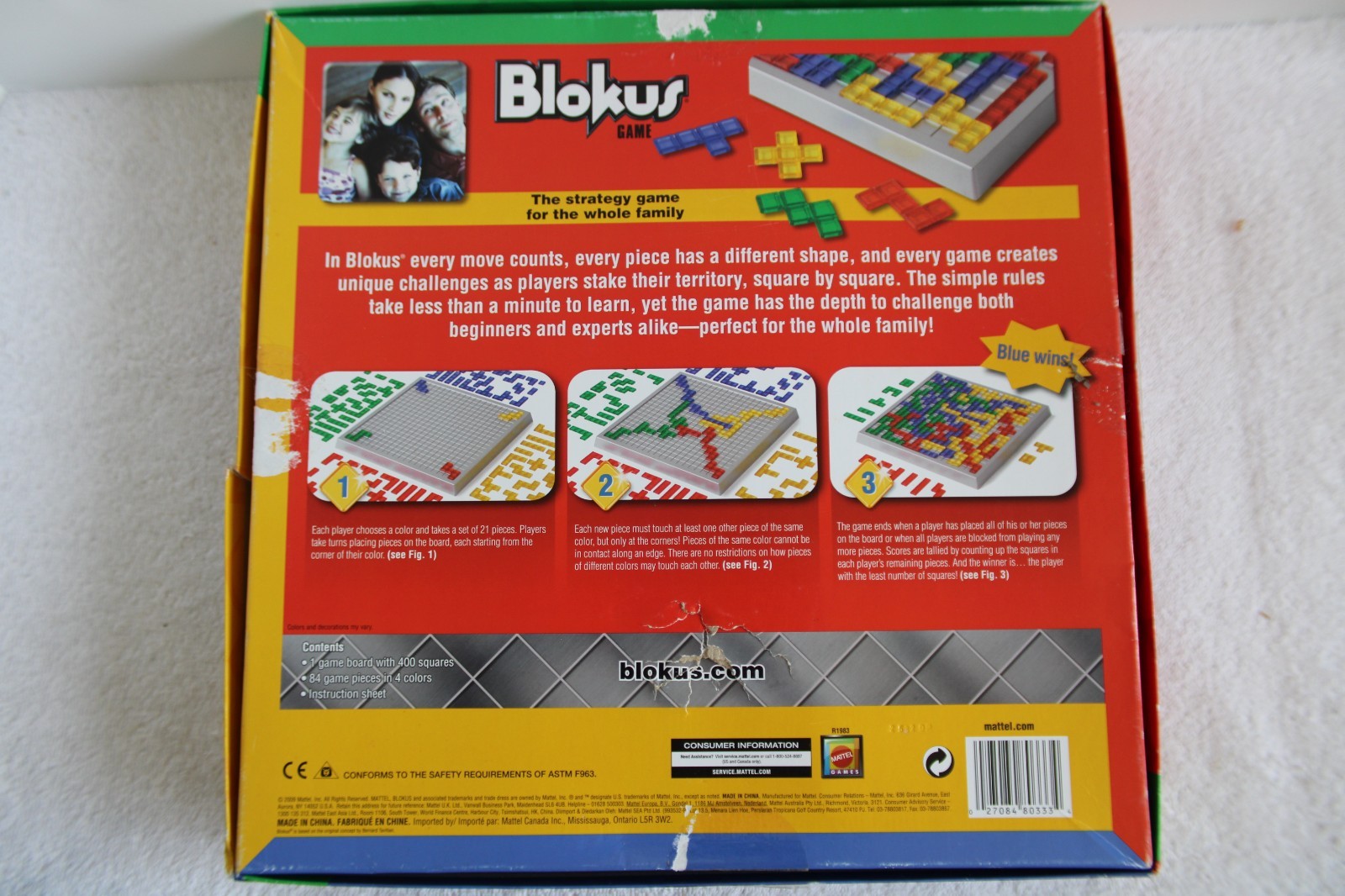 Blokus Strategy Game for Whole Family Mattel R1983 Pre-owned 2009 Complete